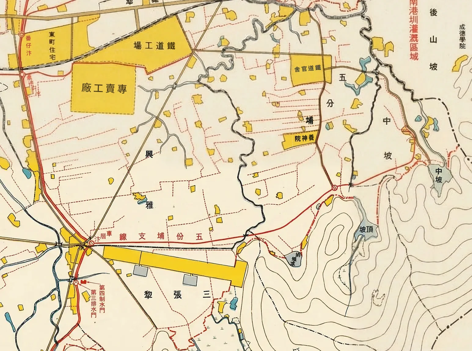 五分埔支線古地圖