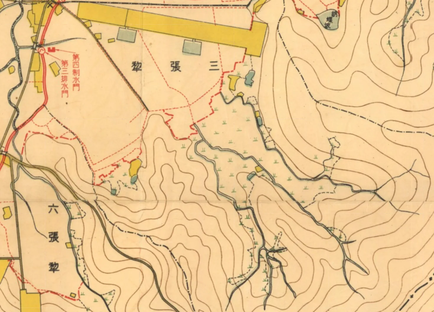 三張犁地區歷史地圖